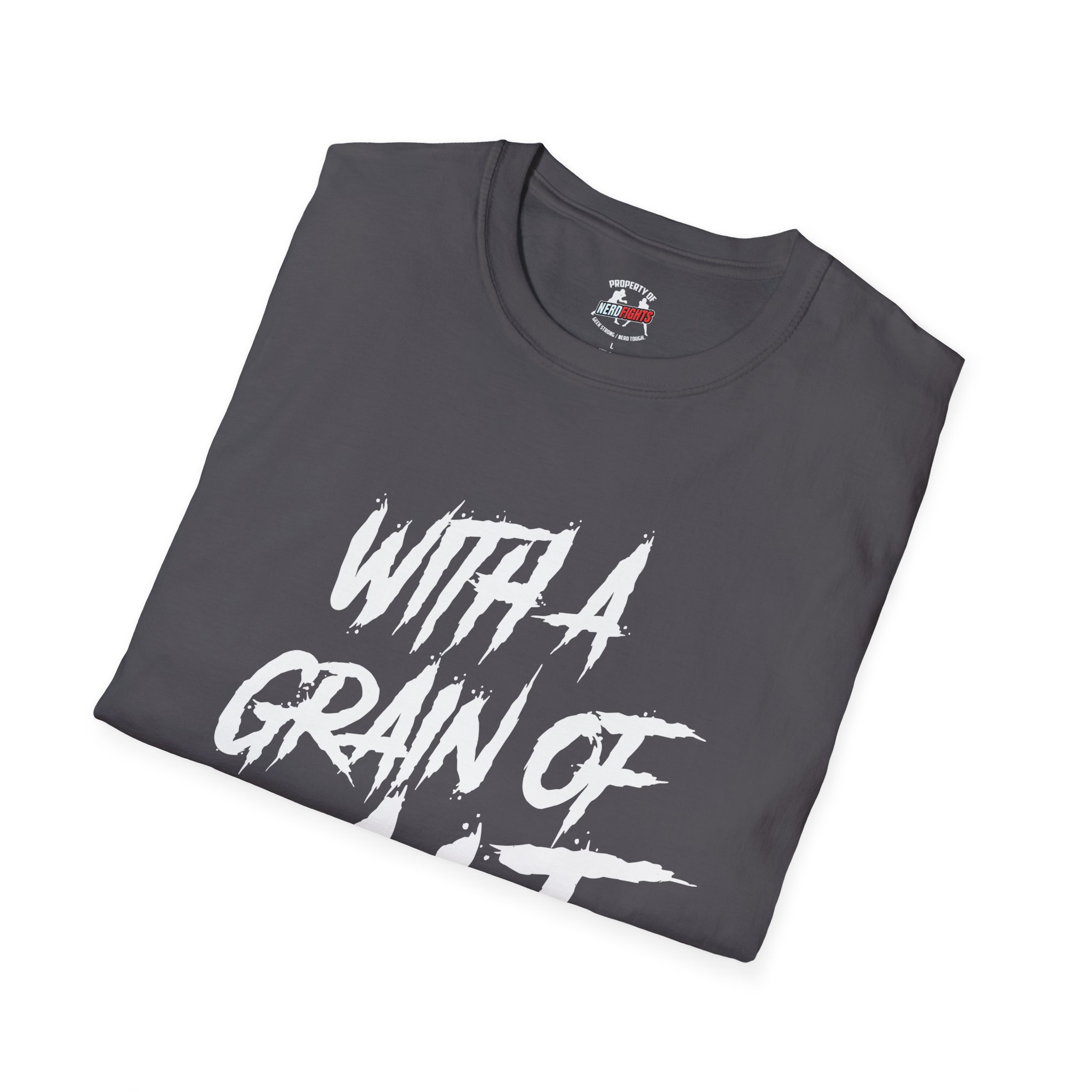 With a Grain of Salt T-Shirt — SaltyTrekker Graphic Tee from NerdFights! - Image 32