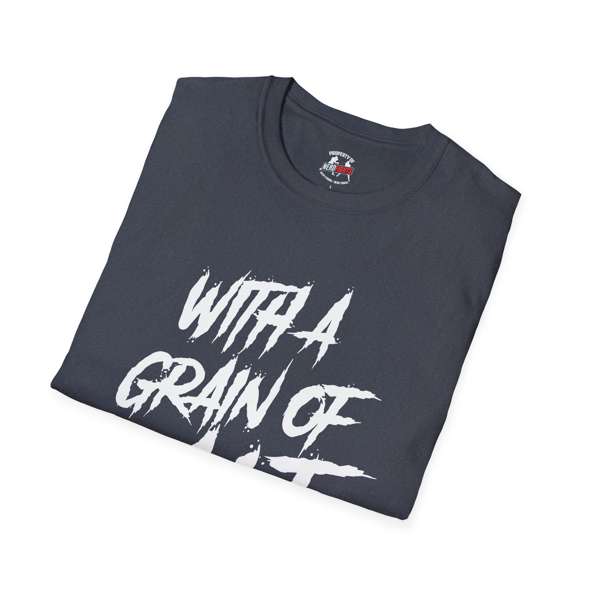 With a Grain of Salt T-Shirt — SaltyTrekker Graphic Tee from NerdFights! - Image 44