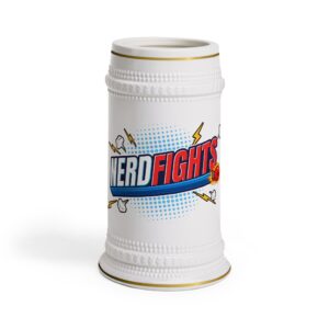 Nerd Fights Ceramic Beer Stein