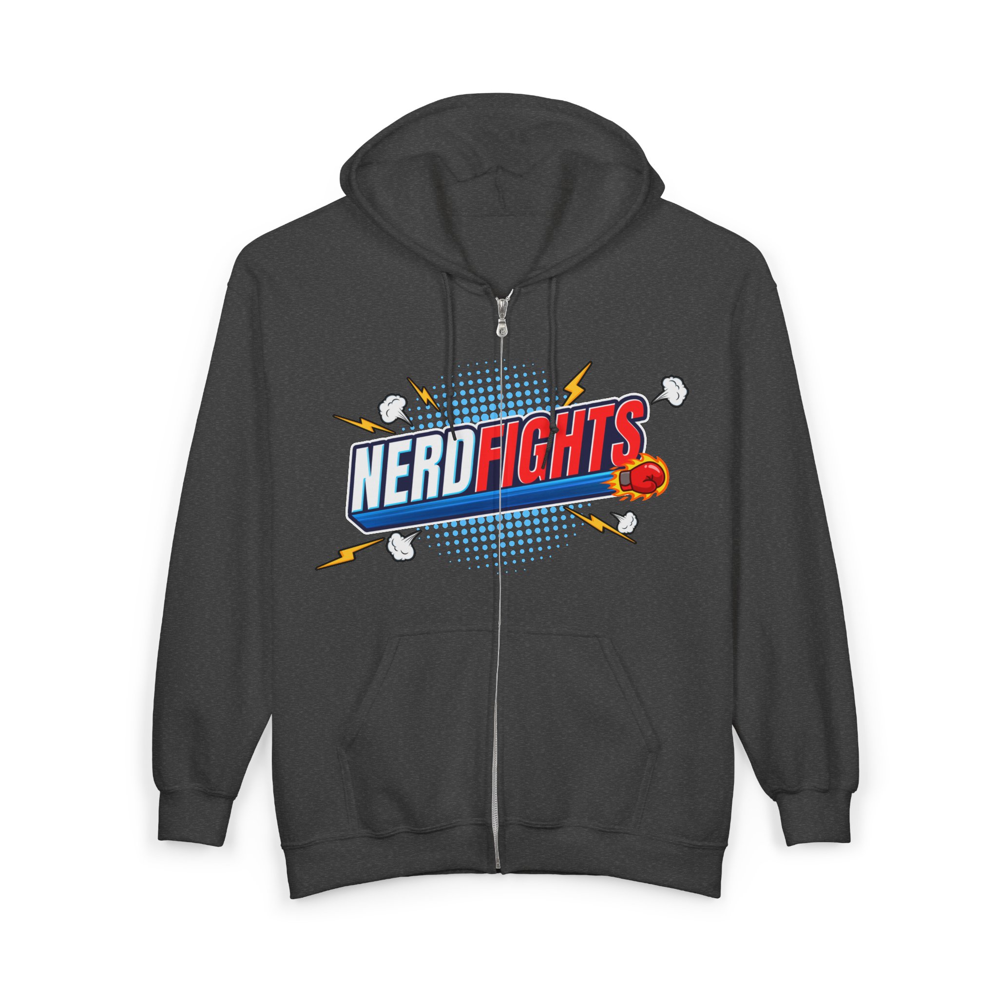 Nerd Fights Zip Hoodie - Image 6