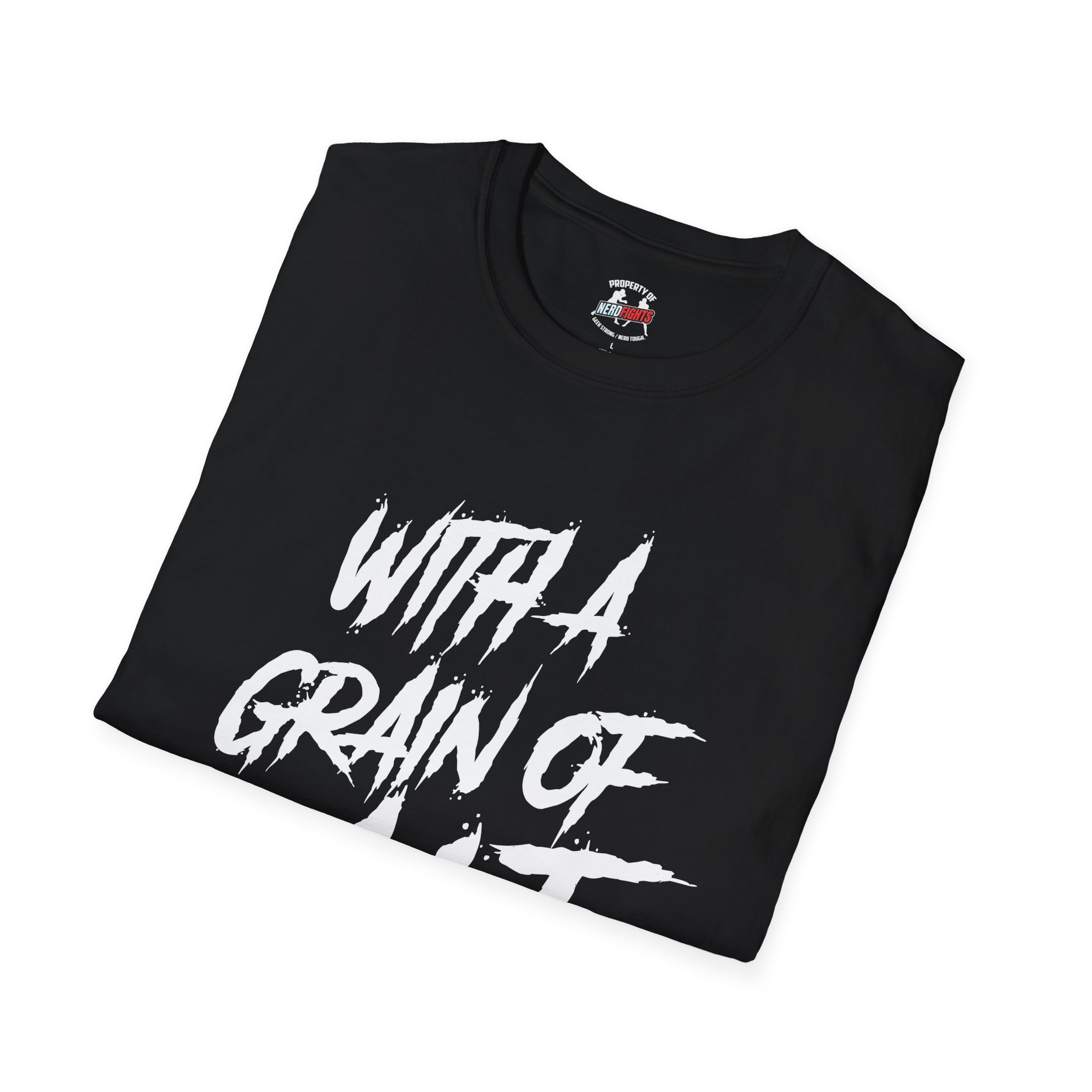 With a Grain of Salt T-Shirt — SaltyTrekker Graphic Tee from NerdFights! - Image 4