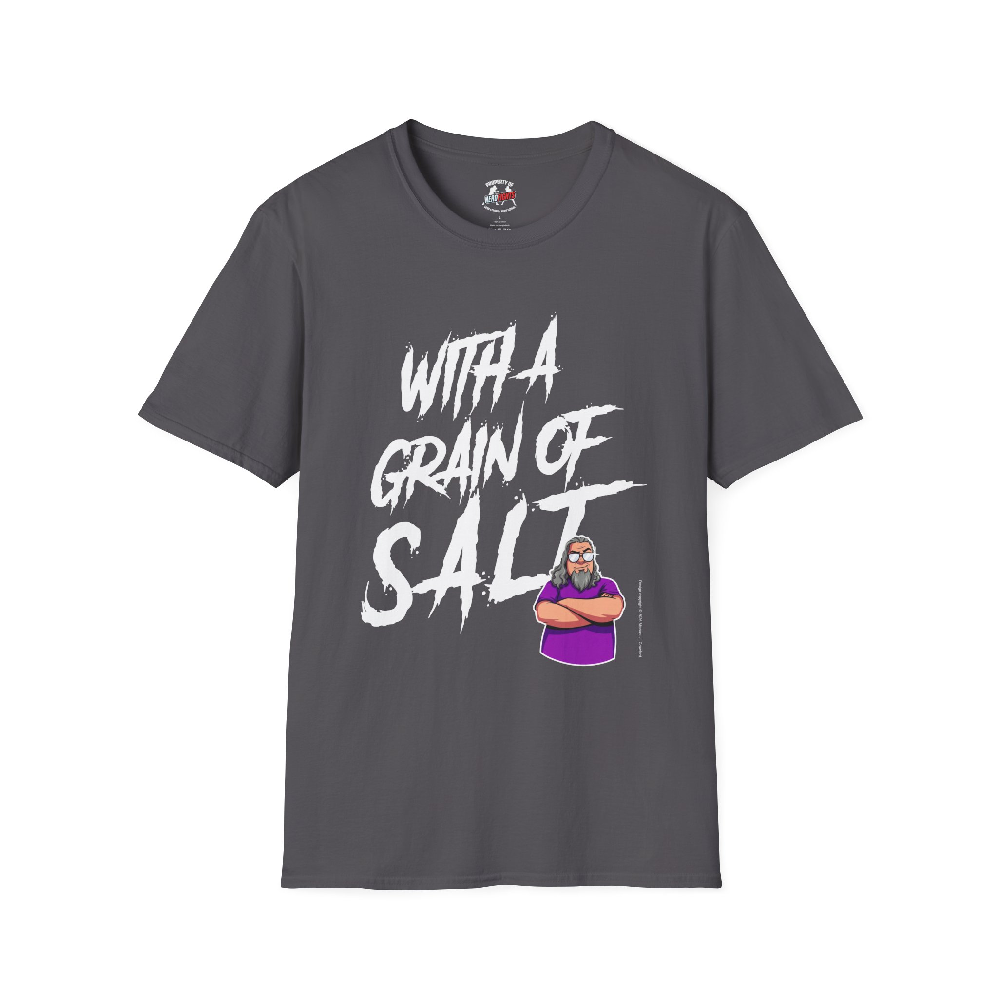 With a Grain of Salt T-Shirt — SaltyTrekker Graphic Tee from NerdFights! - Image 29
