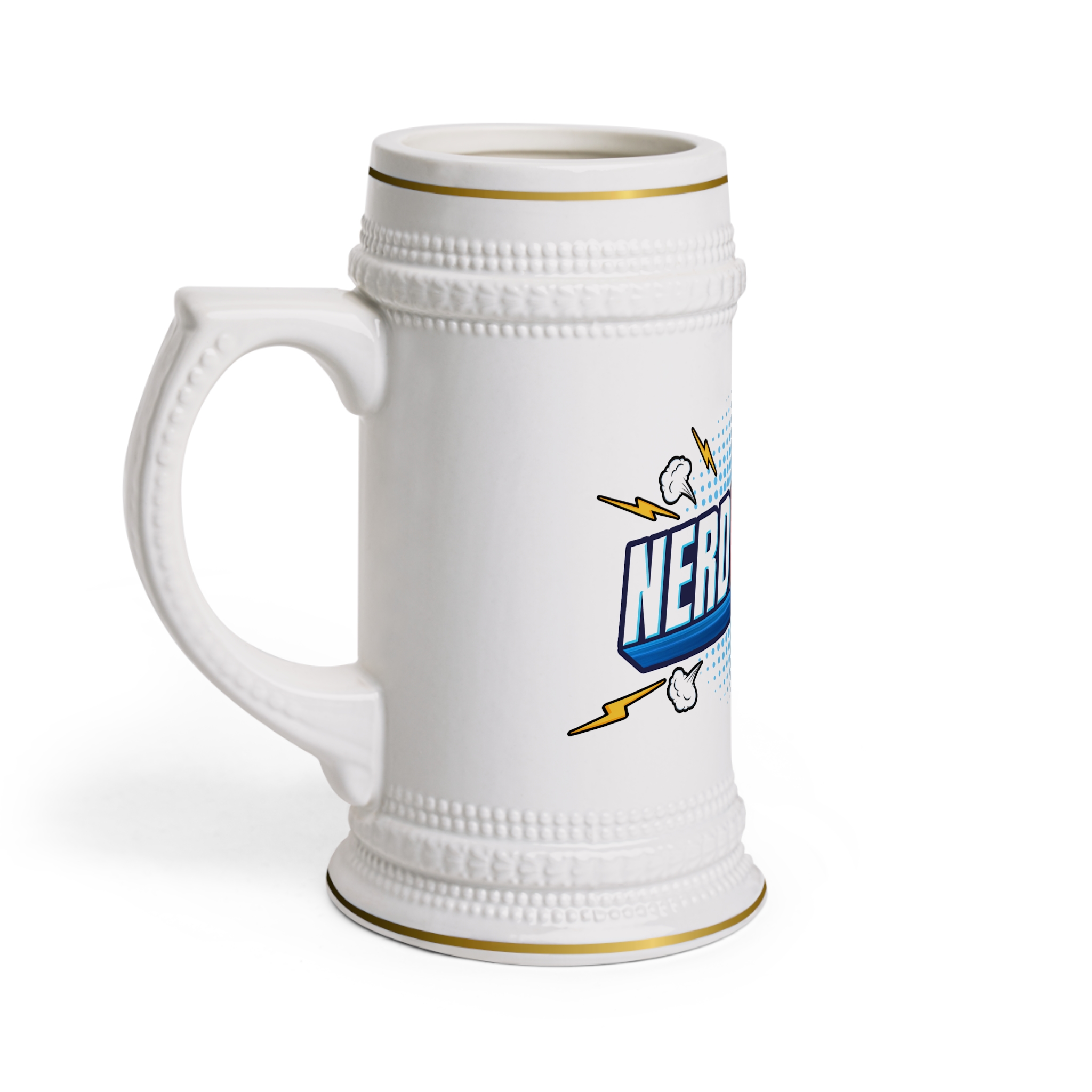 Nerd Fights Ceramic Beer Stein - Image 2