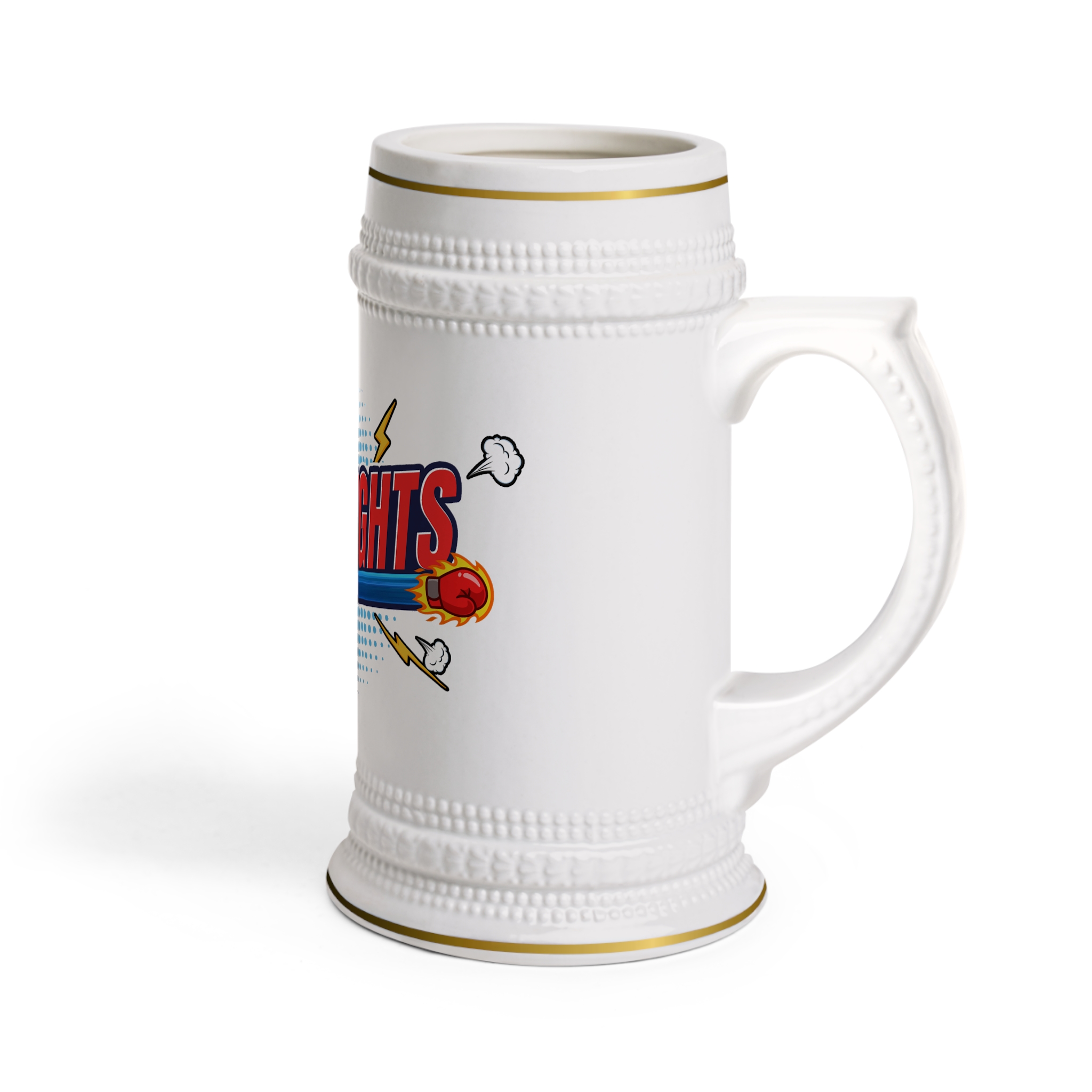 Nerd Fights Ceramic Beer Stein - Image 3