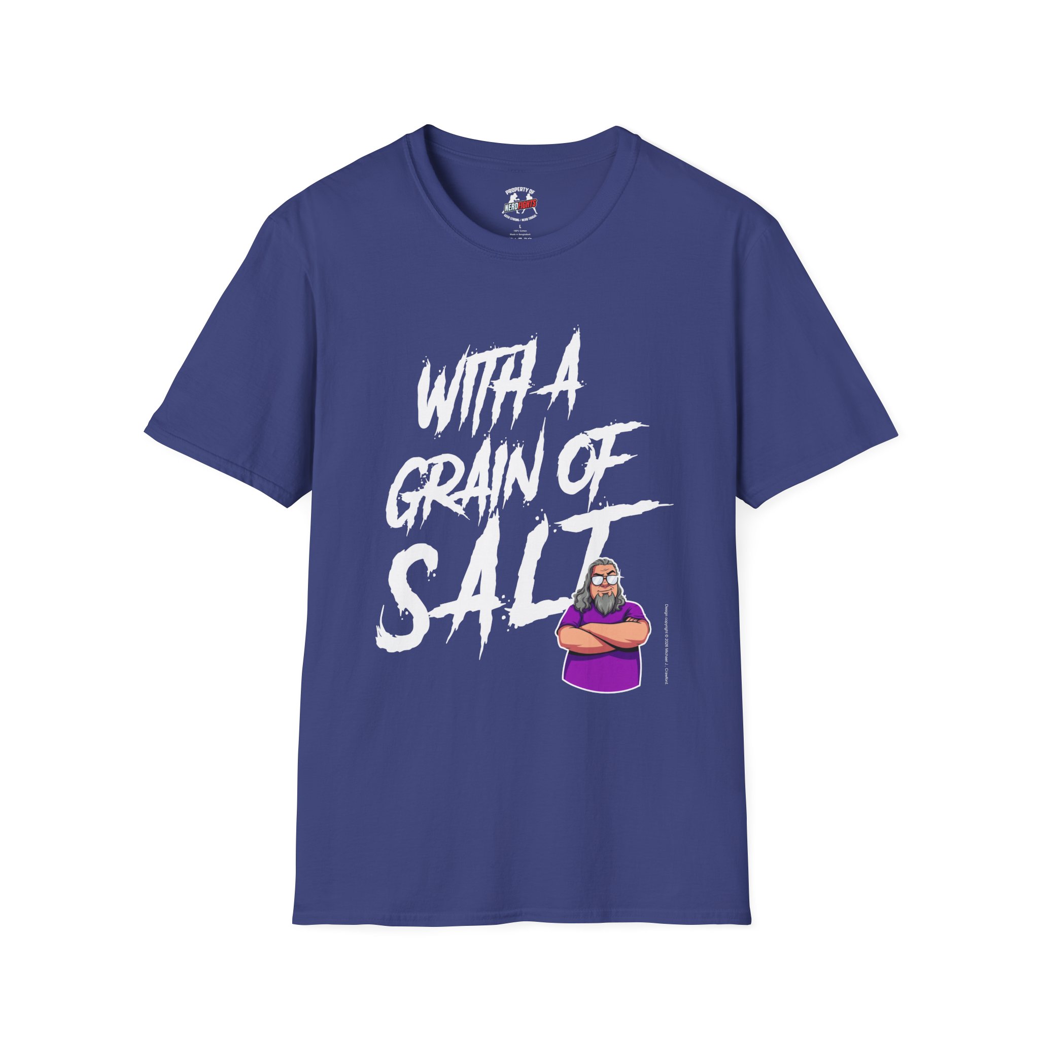 With a Grain of Salt T-Shirt — SaltyTrekker Graphic Tee from NerdFights! - Image 33