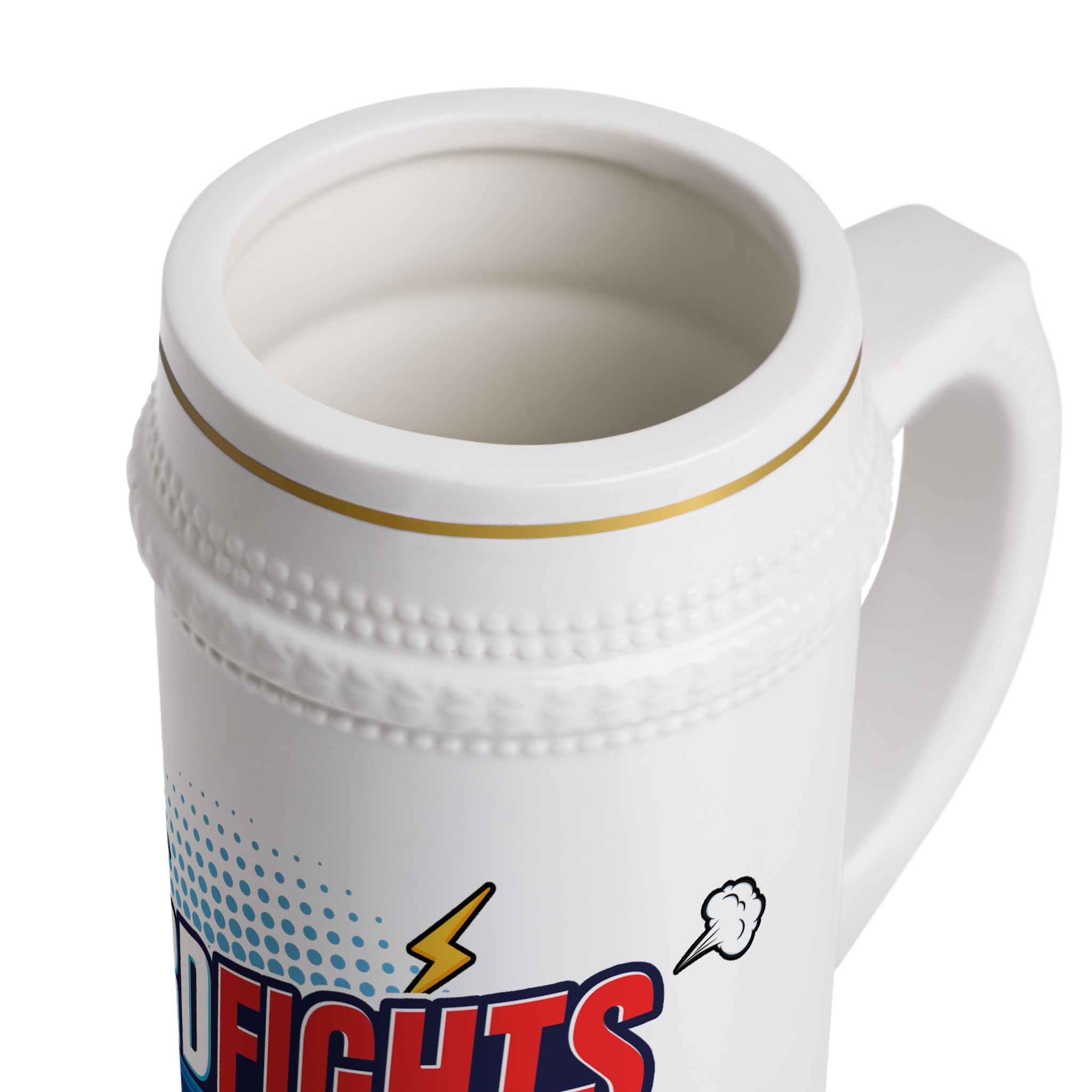Nerd Fights Ceramic Beer Stein - Image 4