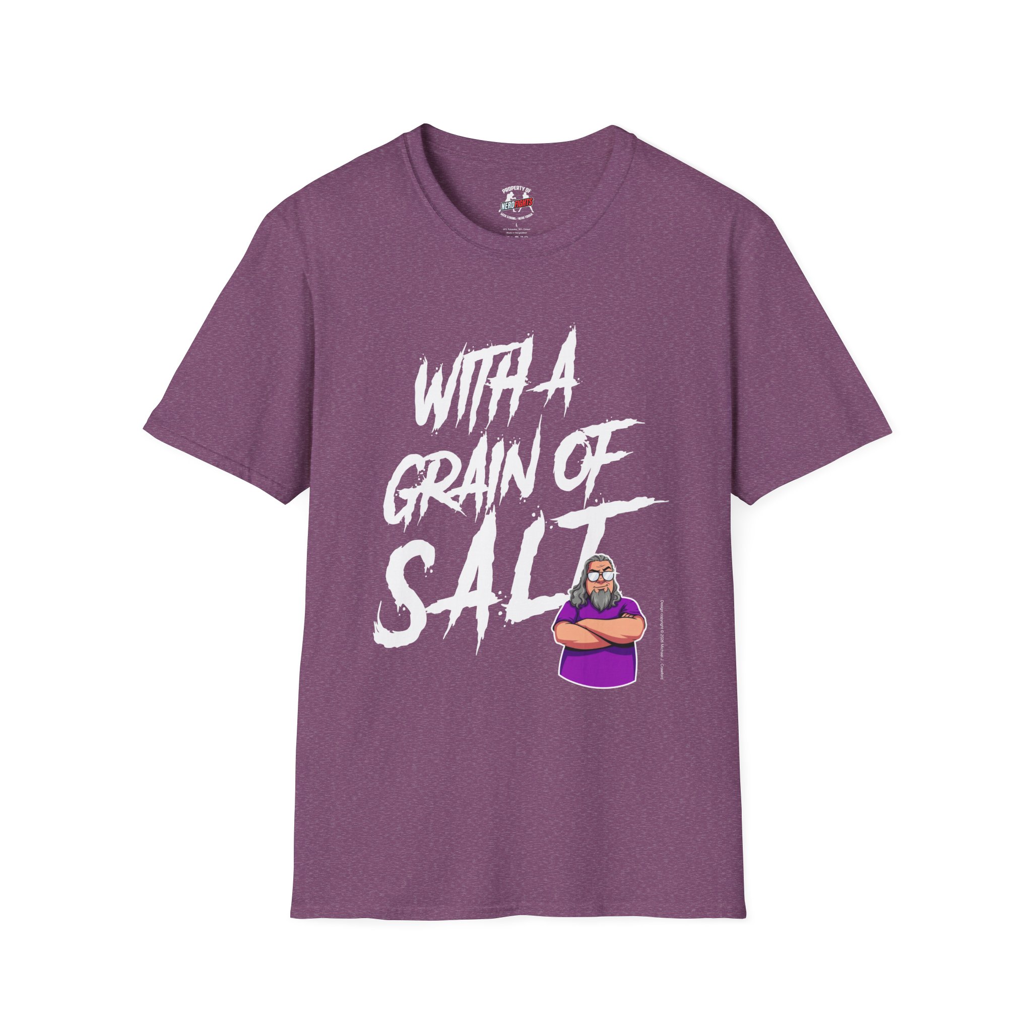 With a Grain of Salt T-Shirt — SaltyTrekker Graphic Tee from NerdFights! - Image 45