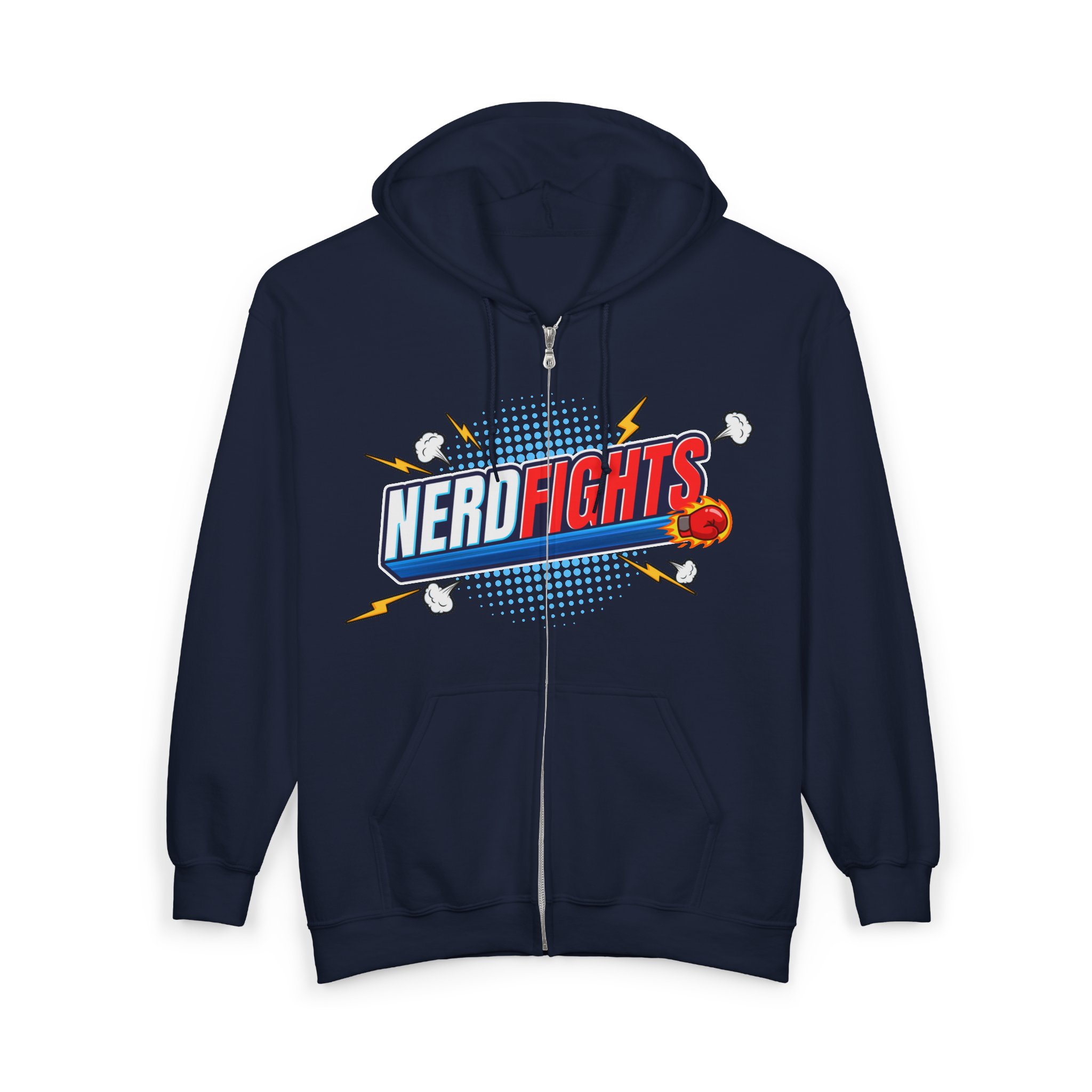 Nerd Fights Zip Hoodie - Image 8