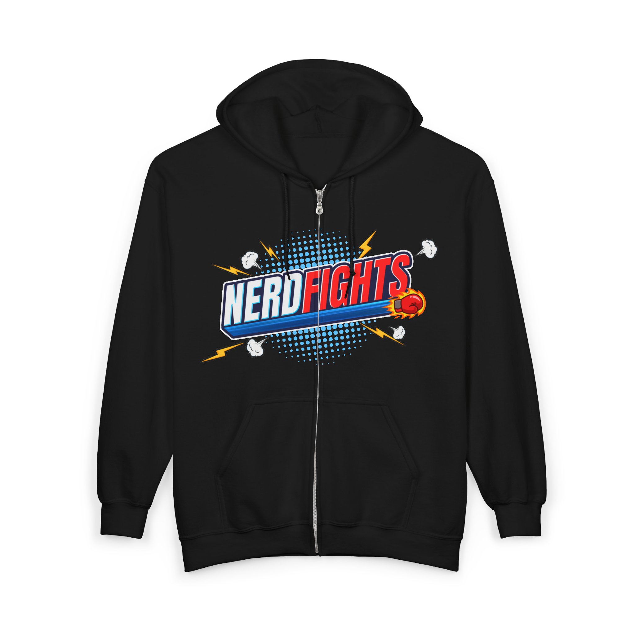 Nerd Fights Zip Hoodie - Image 2