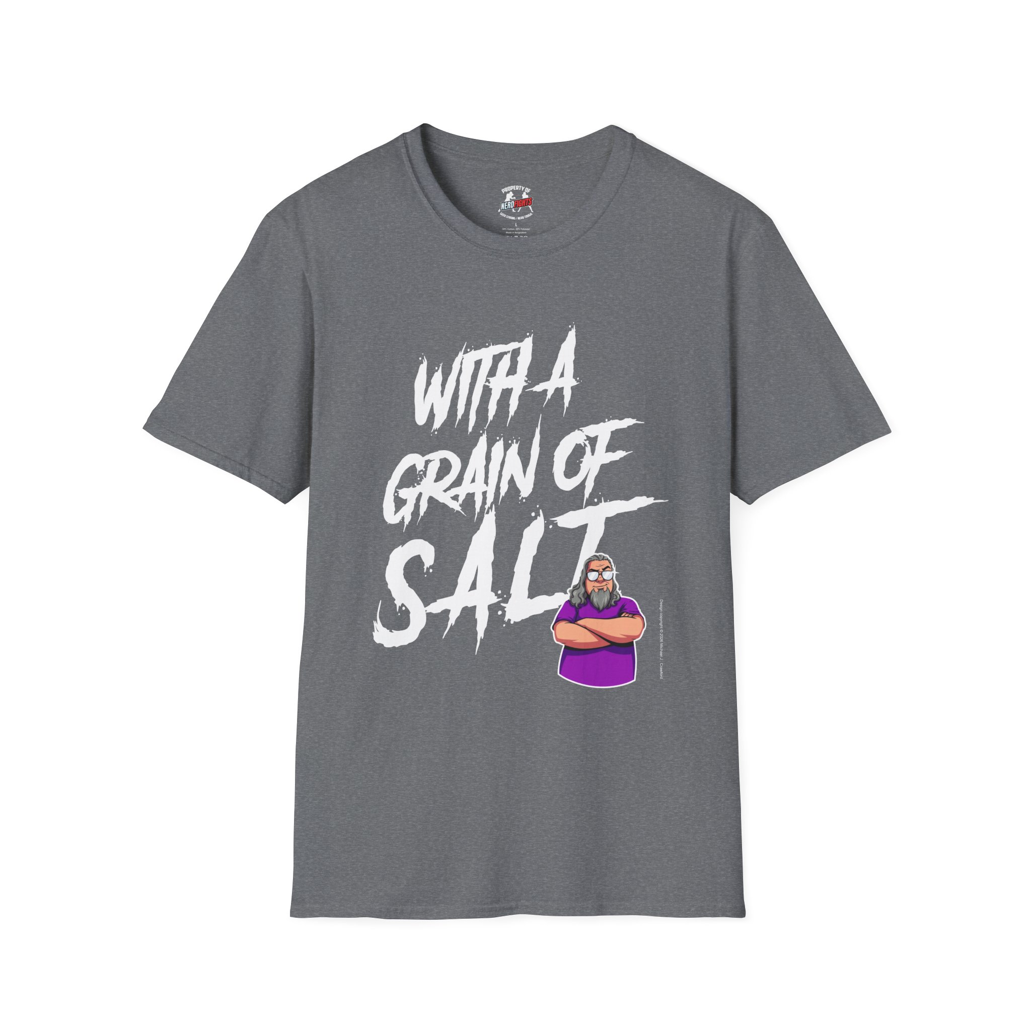 With a Grain of Salt T-Shirt — SaltyTrekker Graphic Tee from NerdFights! - Image 5